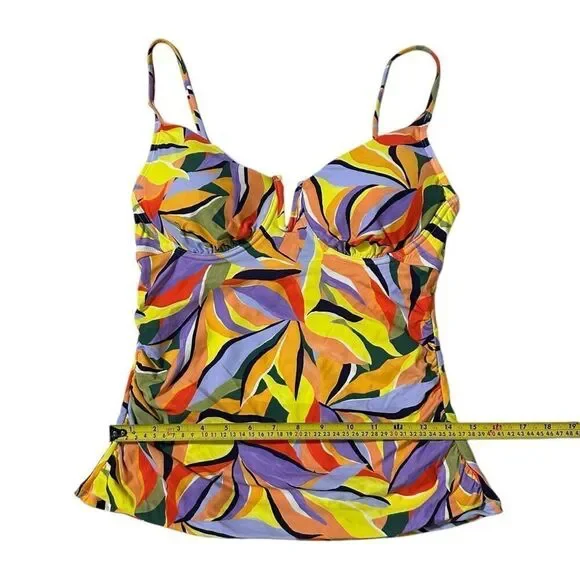 Anne Cole Women’s Tankini Swim Top Size Medium - Picture 7 of 12